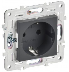 SKANDY Розетка с з/к/ш 16А SK-R04T титан  SK-R14-16-K48  IEK