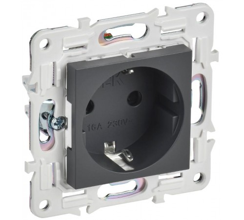 SKANDY Розетка с з/к/ш 16А SK-R04T титан  SK-R14-16-K48  IEK
