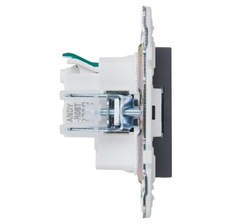 SKANDY Розетка с з/к/ш 16А б/к SK-R06T титан  SK-R14-16-1-K48  IEK