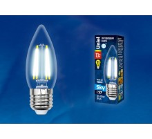Лампа светодиодная LED-C35-13W/4000K/E27/CL PLS02WH LED. "свеча", прозр. Серия Sky. 4000К .  UL-00005902  Uniel
