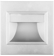 Светильник светодиодный встраиваемый для лестничной подсветки JD12 1.5W 60Lm 4000K серебро  29559  FERON