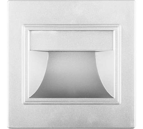 Светильник светодиодный встраиваемый для лестничной подсветки JD12 1.5W 60Lm 4000K серебро  29559  FERON