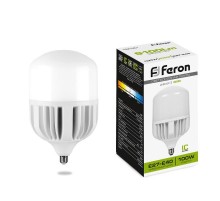 Лампа светодиодная, (100W) 230V Е27-E40 4000K T140, LB-65  38219  FERON