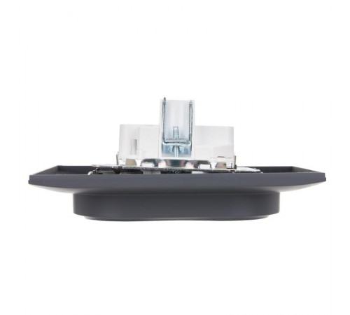 SKANDY Розетка 2-местная с з/к без з/ш 16А сб. SK-R08T титан  SK-R21-16-K48-F  IEK