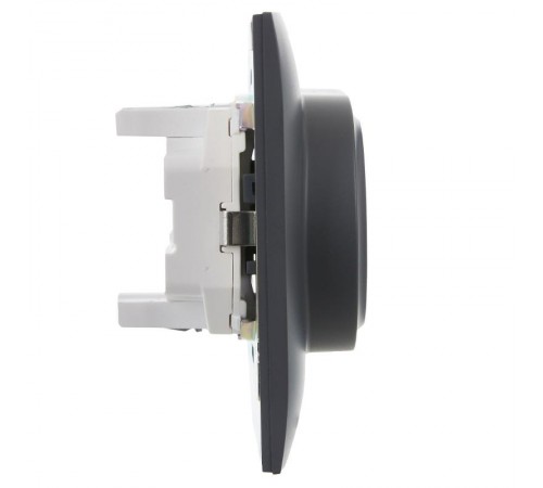 SKANDY Розетка 2-местная с з/к без з/ш 16А сб. SK-R08T титан  SK-R21-16-K48-F  IEK