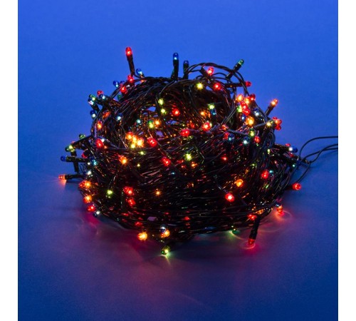 Гирлянда с контроллером UDL-S1500-300/DGA MULTI IP20 MINI  15м. 300 миниламп накаливания. мультиколор. шнур зеленый  UL-00003946  Uniel