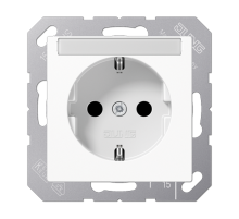 SCHUKO розетка с полем для надписи 6x46 мм A1520BFNAWW Jung