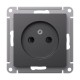 AtlasDesign Базальт Розетка без заземления со шторками, 16А, механизм  ATN001449  SE