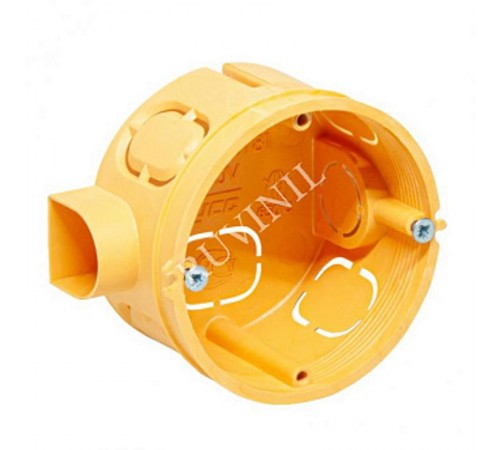 Коробка установочная Тусо для блоков D=65мм,H=40мм с самор не распр.горение  10180НГ  Рувинил