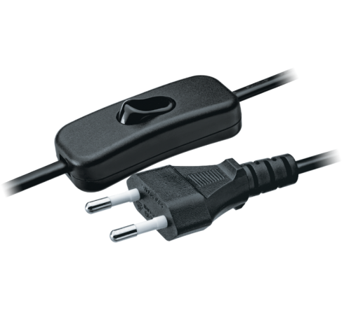 Шнур 94 668 NPS-FS-170-2x0.75-BL 1.7м с выкл. чёрный 94668 Navigator