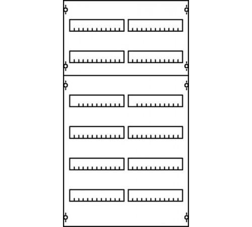 Панель для модульных уст-в 1ряд/9 реек  1V5A  ABB