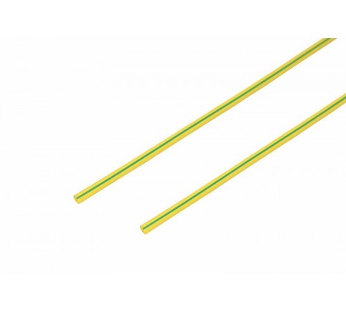 Термоусадочная трубка 1,5/0,75 мм, желто-зеленая, упаковка 50 шт. по 1 м  20-1507  REXANT