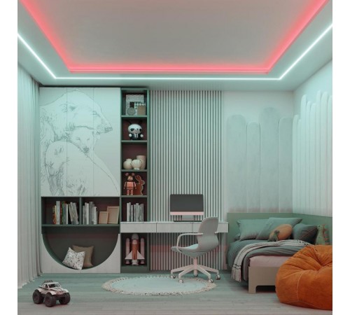 Лента RT-H120-10mm 24V RGBW-White-4-in-1 (25 W/m, IP20, 4040, 5m) (ARL, Открытый)  048748 Arlight                              