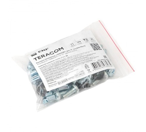 Комплект монтажный TERACOM для 19" шкафов М6х16 (20 компл.)  TRC-M6x16-s20  EKF