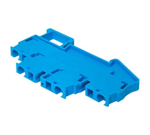 Колодка клеммная пружинная двойная JXB-ST-4 32А синяя EKF  plc-jxb-st-4-4-2-blue  EKF