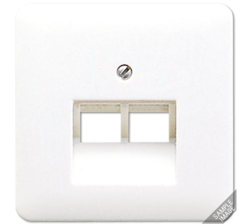 Крышка для сдвоенной телефонной и компютерной розетки  UAE 569-2UA Jung