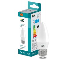 Лампа светодиодная Candle C37 600lm 4000K E27  LL-I-C37-7-230-40-E27  IEK