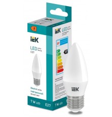 Лампа светодиодная Candle C37 600lm 4000K E27  LL-I-C37-7-230-40-E27  IEK