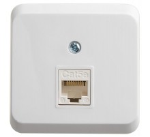 Этюд Белый О/У Розетка О/У компьютерная RJ45 кат.5E  KOMA-001B  SE