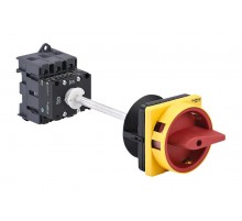 Выключатель-Разъединитель 3P 63A IP20 с красной выносной рукояткой на дин-рейке/плате с замком  MSD63340R  SE