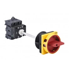 Выключатель-Разъединитель 3P 40A IP20 с красной выносной рукояткой на дин-рейке/плате с замком  MSD40340R  SE