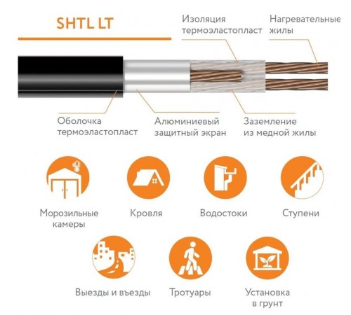 Секция нагревательная кабельная 5SHTL-LT-3-1650-40  100035805400  Теплолюкс