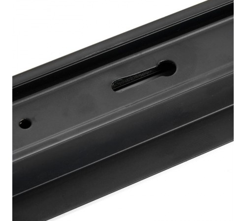 Шинопровод осветительный встраиваемый для трековых светильников, черный, 2м, в наборе токовод, заглушка, крепление, CAB1004  10354  Feron