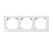 Рамка 3-постовая, серия SKY, цвет стекло белое2CLA857300A3001 ABB