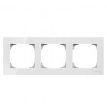 Рамка 3-постовая, серия SKY, цвет стекло белое2CLA857300A3001 ABB