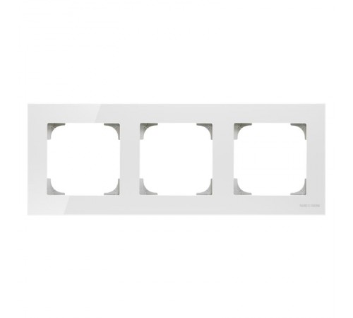 Рамка 3-постовая, серия SKY, цвет стекло белое2CLA857300A3001 ABB