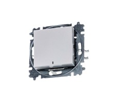 ABB Levit Жемчуг / ледяной Выключатель 1-кл. с подсветкой  3559H-A01446 68W  2CHH590146A6068  ABB