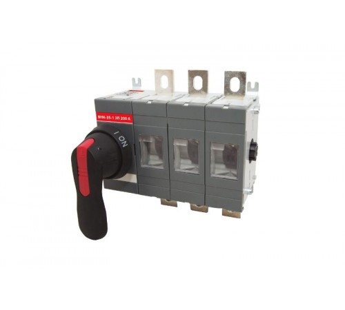 Рубильник ВНК-35-1 3П 200А с установленной фронтальной ручкой управления  SQ0744-0002  TDM