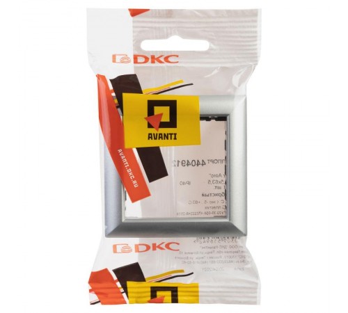 Рамка-суппорт "Avanti" для "In-liner Front", серебристый металлик, 2модуля  4404912  DKC