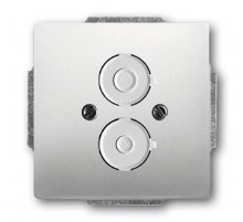 Плата центральная (накладка) с суппортом для командно-сигнальных приборов D=22.5 мм, серия pur/сталь  1724-0-4270   2CKA001724A4270  ABB