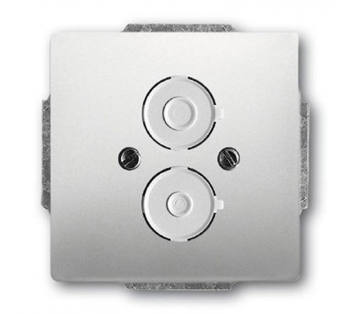 Плата центральная (накладка) с суппортом для командно-сигнальных приборов D=22.5 мм, серия pur/сталь  1724-0-4270   2CKA001724A4270  ABB