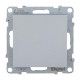 SUNO Выключатель 16АХ 250В. Безвинтовые зажимы. Цвет "Алюминий"  721304  Legrand
