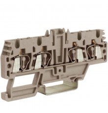 HMM.2/1+2(Ex)i, проходной зажим 2,5 кв.мм синий 1 ввод/2 вывода  ZHI510  DKC