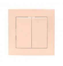 Валенсия выключатель 2-кл. 10А кремовый EKF PROxima   EWV10-023-20   EKF