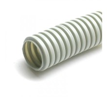 Труба гибкая гофрированная ПВД 63мм без протяжки лёгкая (15м) белый  36300Б  Рувинил
