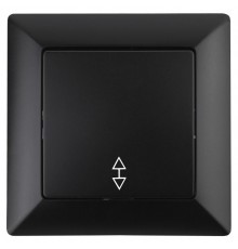 Переключатель Intro Solo 4-103-05 одноклавишный 10А-250В, IP20, СУ, антрацит  Б0053581  Intro