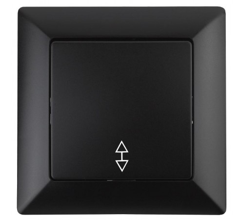 Переключатель Intro Solo 4-103-05 одноклавишный 10А-250В, IP20, СУ, антрацит  Б0053581  Intro