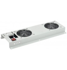 Вентиляторная панель с выключателем 2 модуля серая  FM35-21M  ITK