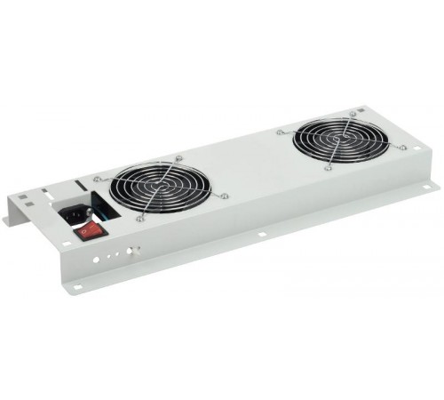 Вентиляторная панель с выключателем 2 модуля серая  FM35-21M  ITK