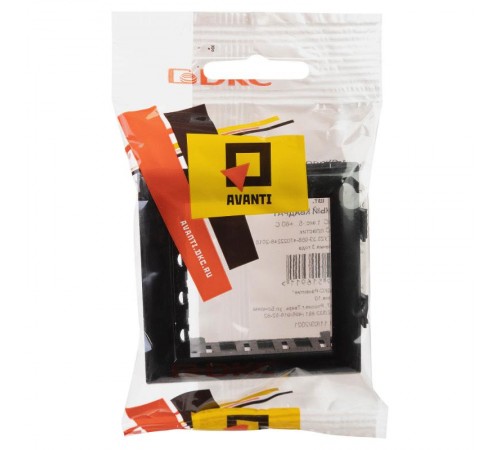 Рамка-суппорт "Avanti" черный для "In-liner Front", 2 мод.  4402912  DKC