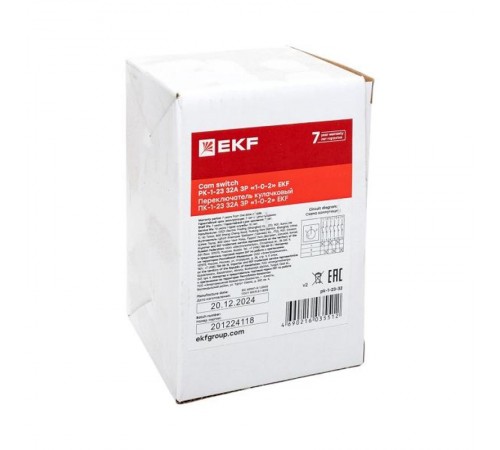 Переключатель кулачковый ПК-1-23 32А 3P "1-0-2" EKF PROxima  pk-1-23-32  EKF