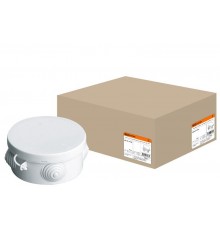 Коробка распределительная о/п D85х40мм, крышка, IP54, 4вх.  SQ1401-0102  TDM