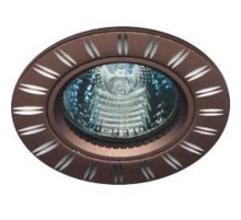 Светильник точечный встраиваемый под лампу GS-M393BR MR16 50W G5.3 коричневый  28219  FERON