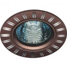 Светильник точечный встраиваемый под лампу GS-M393BR MR16 50W G5.3 коричневый  28219  FERON