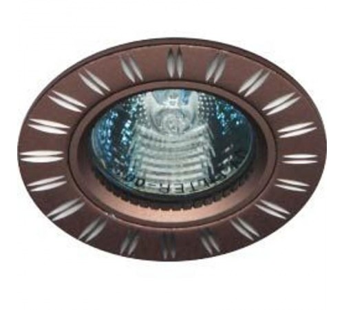 Светильник точечный встраиваемый под лампу GS-M393BR MR16 50W G5.3 коричневый  28219  FERON