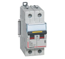 Выключатель автоматический двухполюсный DX3 DC 10000 20А C 16кА  409569  Legrand